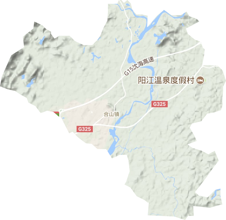 合山镇地形图