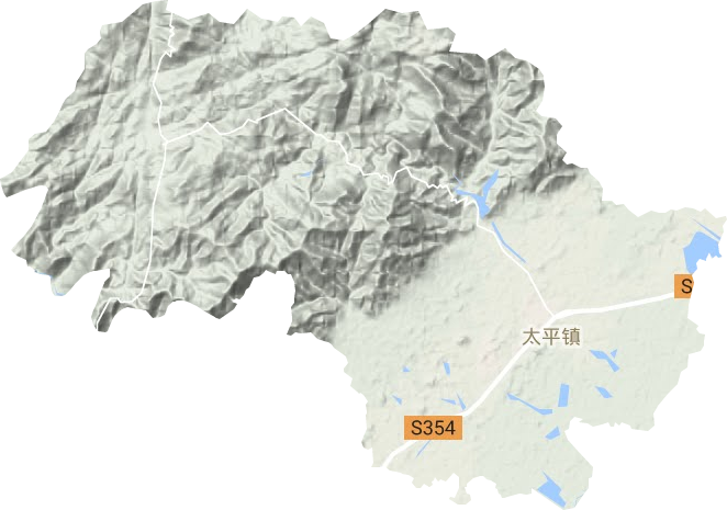 太平镇地形图