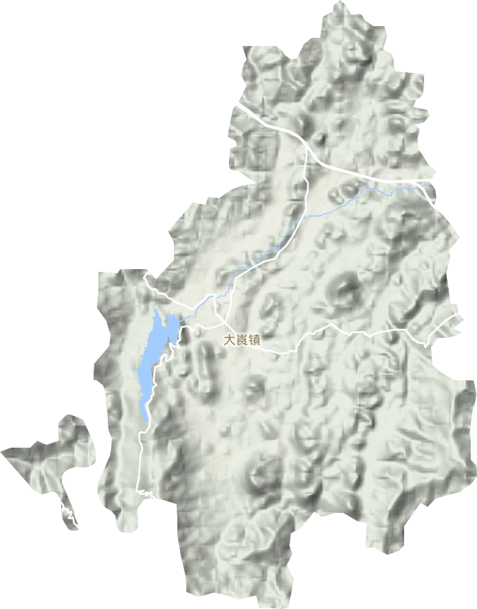 大崀镇地形图