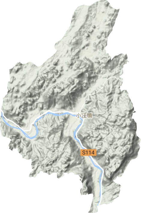 小江镇地形图