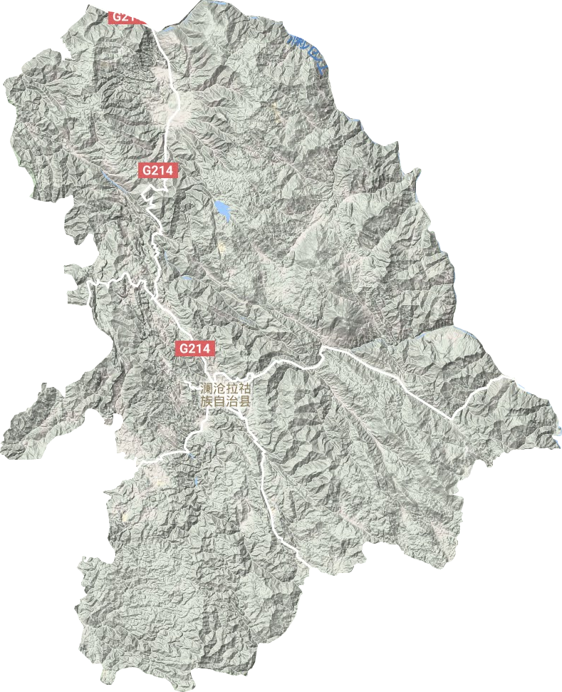 澜沧拉祜族自治县地形图