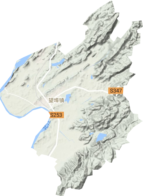 望埠镇地形图