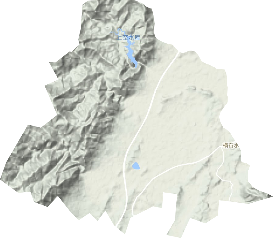 横石水镇地形图