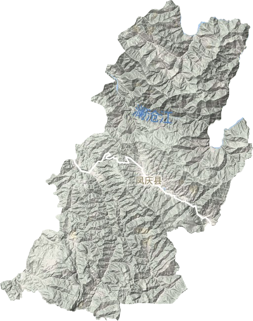 凤庆县地形图