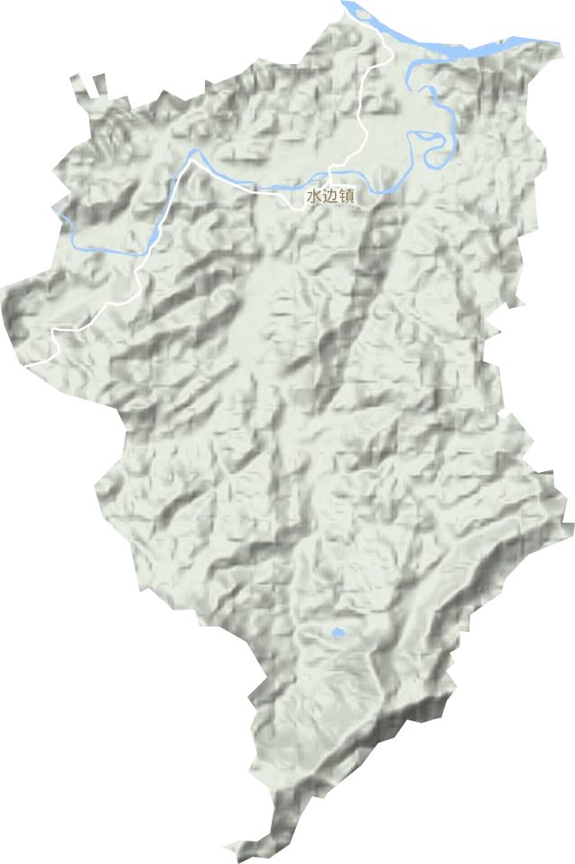 水边镇地形图