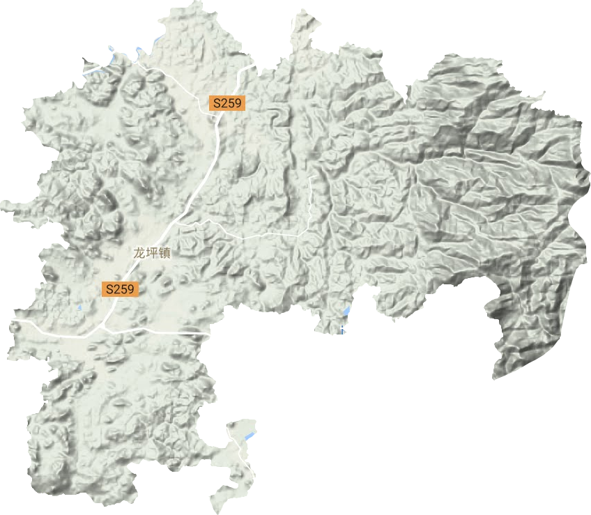龙坪镇地形图