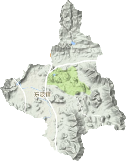 东陂镇地形图
