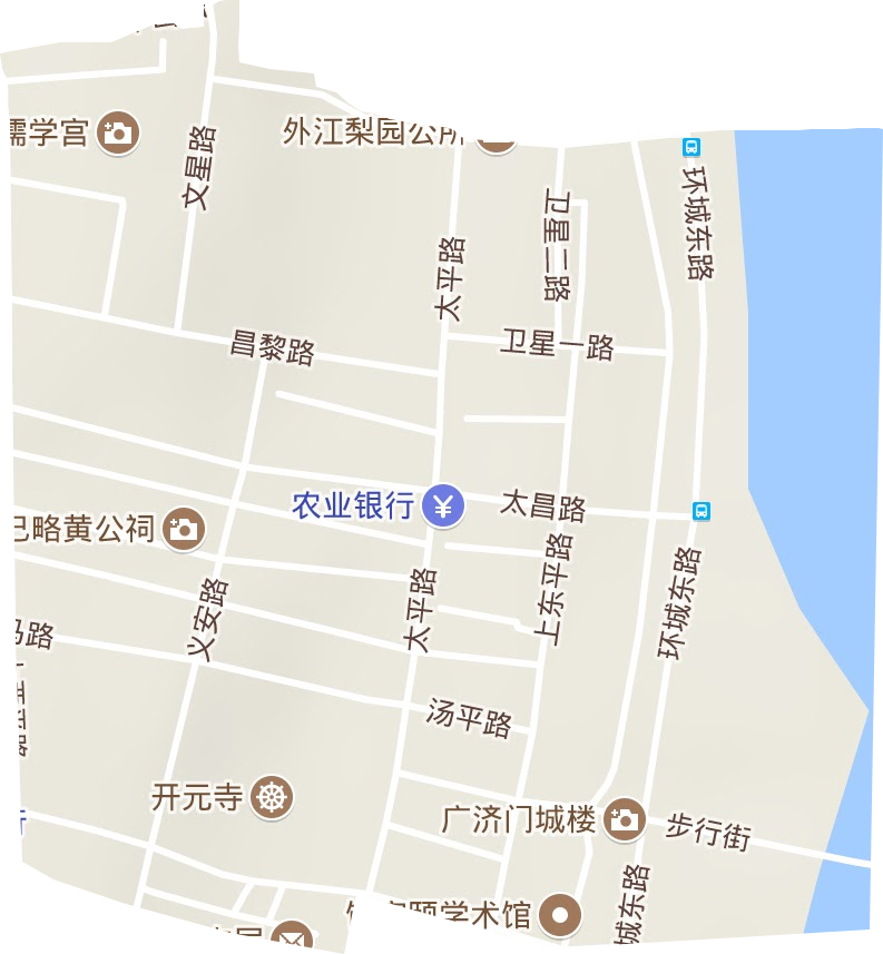 湘桥街道地形图