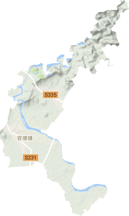 官塘镇地形图