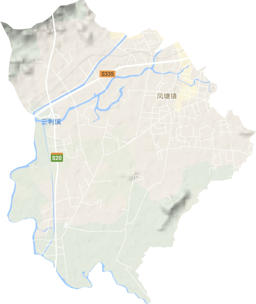 凤塘镇地形图