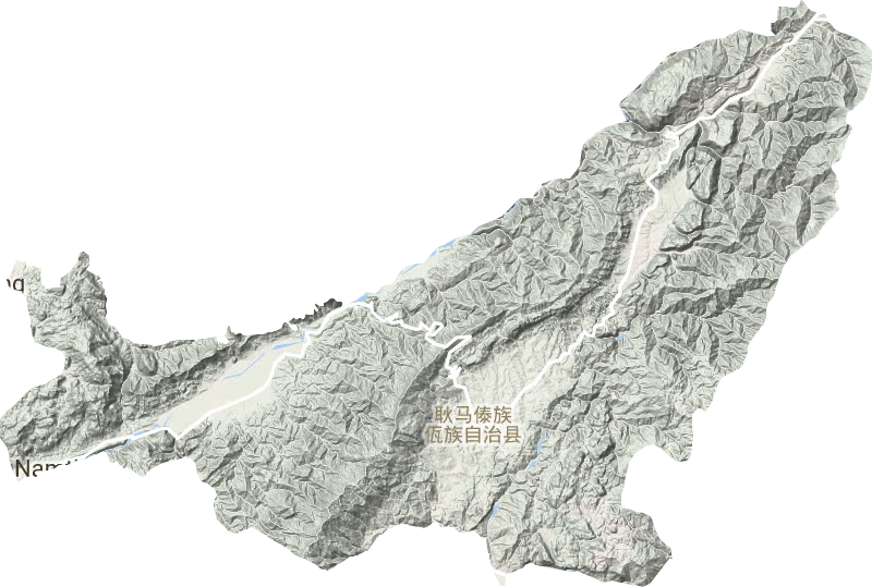 耿马傣族佤族自治县地形图