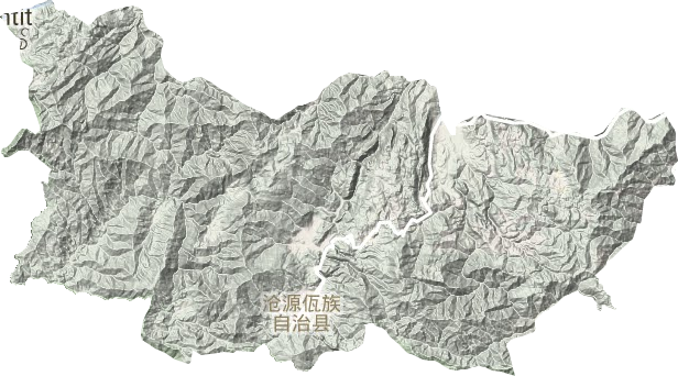 沧源佤族自治县地形图