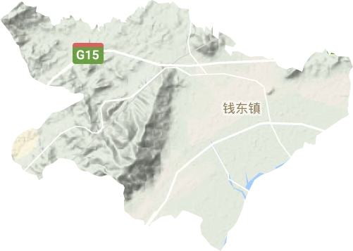 钱东镇地形图