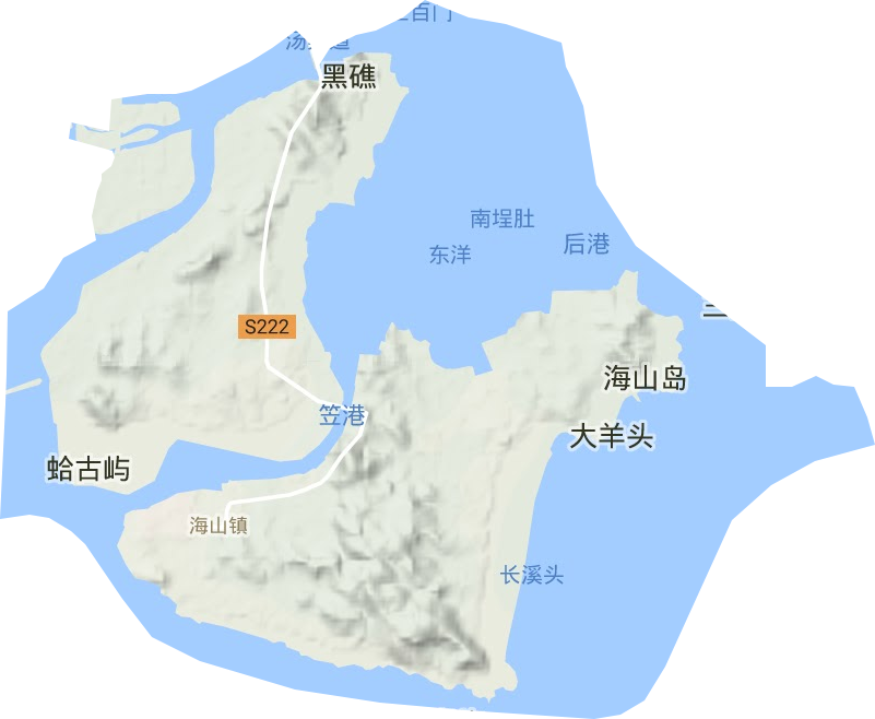 海山镇地形图