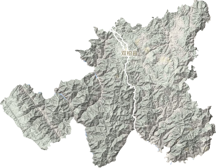 双柏县地形图