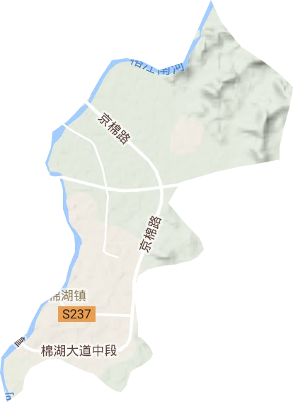 棉湖镇地形图