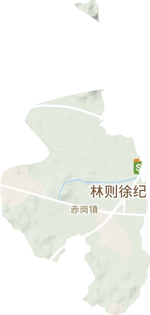 赤岗镇地形图