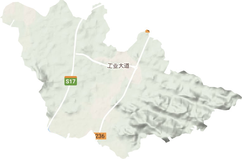 大坝镇地形图