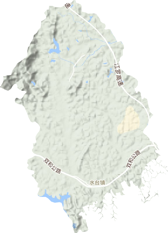 水台镇地形图