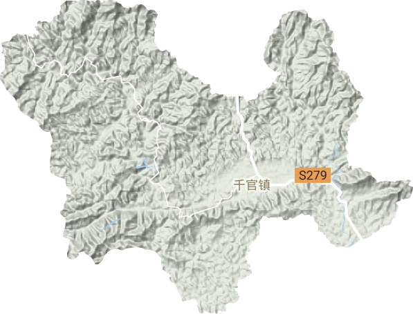 千官镇地形图