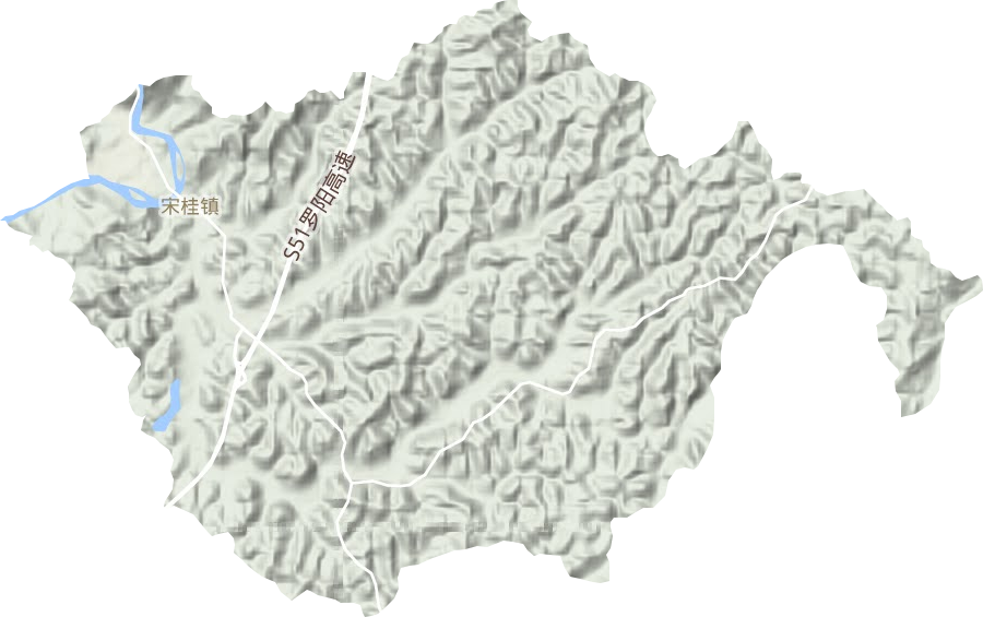 宋桂镇地形图