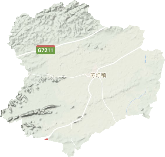 苏圩镇地形图