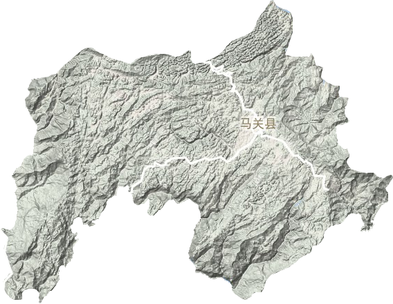 马关县地形图
