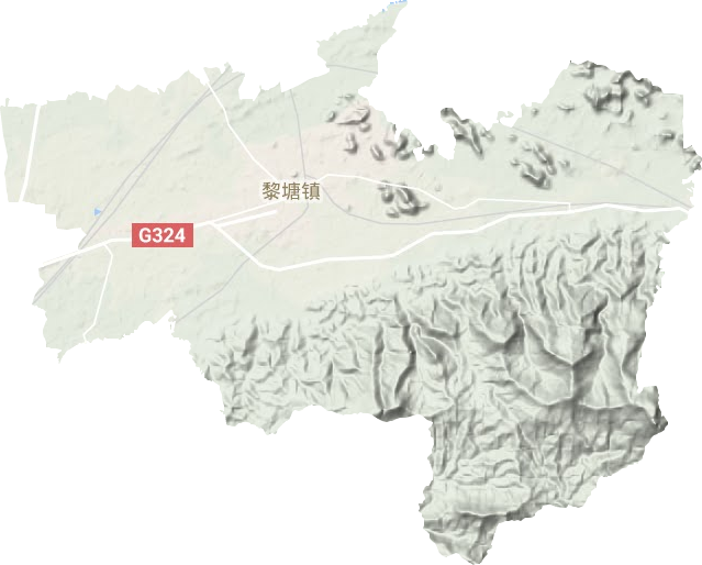 黎塘镇地形图