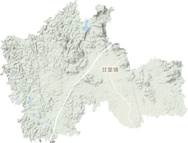 甘棠镇地形图