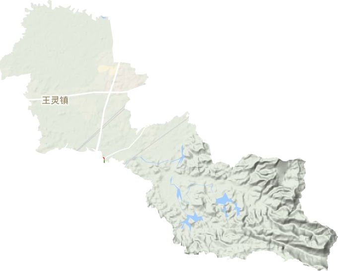 王灵镇地形图