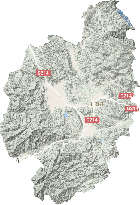 勐海县地形图