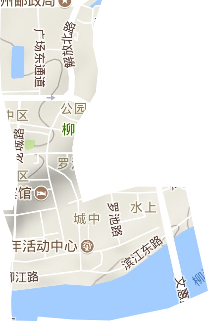 城中街道地形图