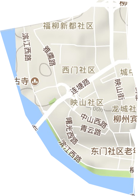 中南街道地形图
