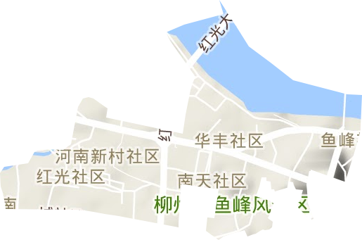柳南街道地形图