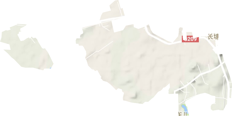钢城街道地形图