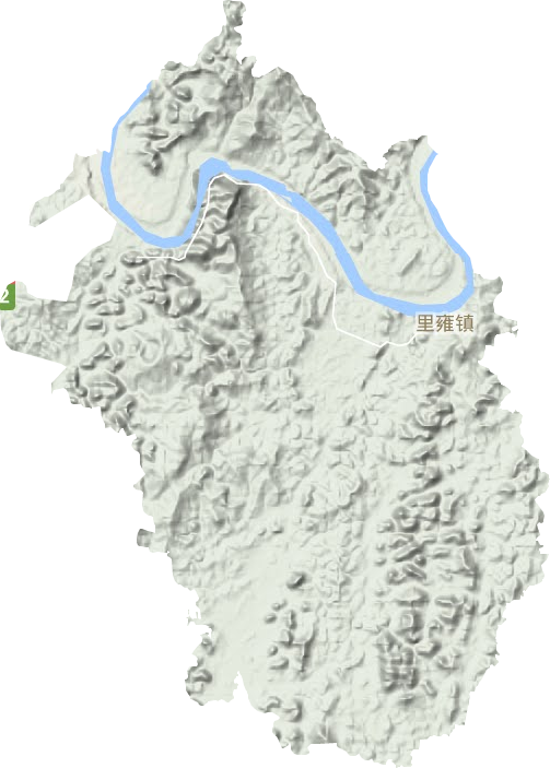里雍镇地形图