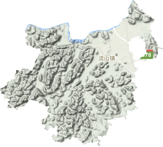 流山镇地形图
