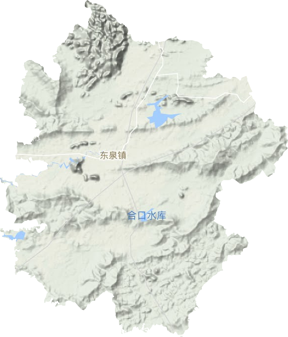 东泉镇地形图