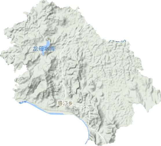 导江乡地形图