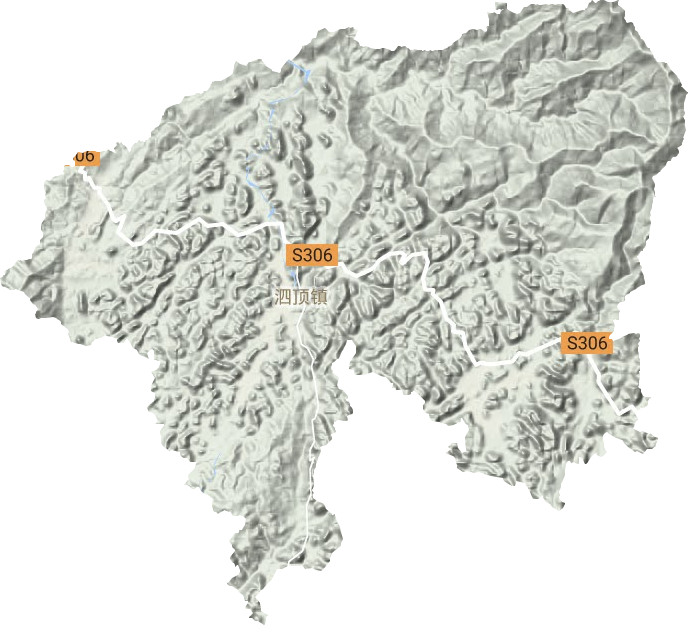 泗顶镇地形图