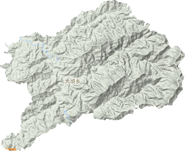 大坡乡地形图