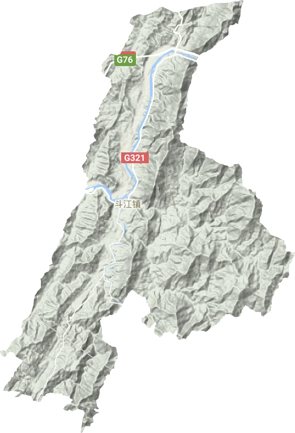 斗江镇地形图