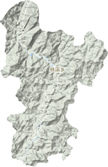 林溪乡地形图