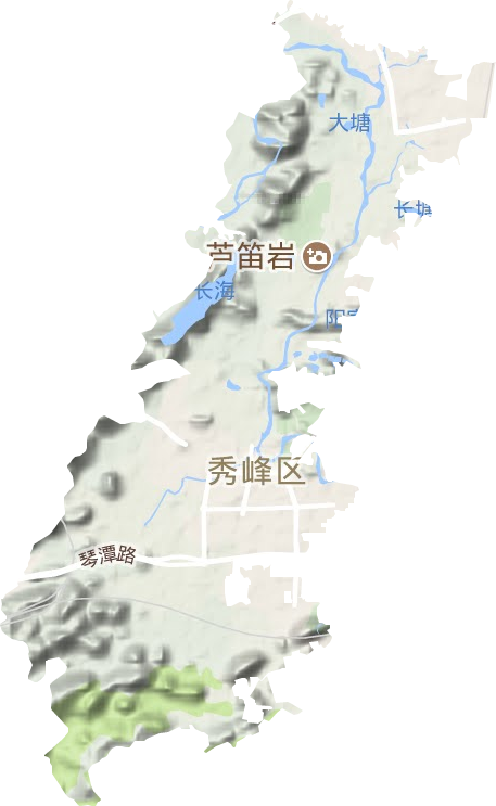 甲山街道地形图