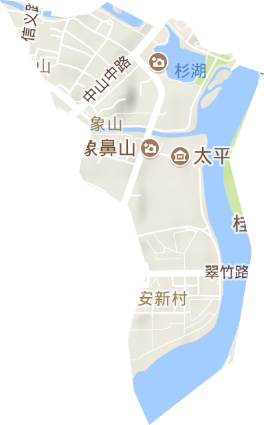 象山街道地形图
