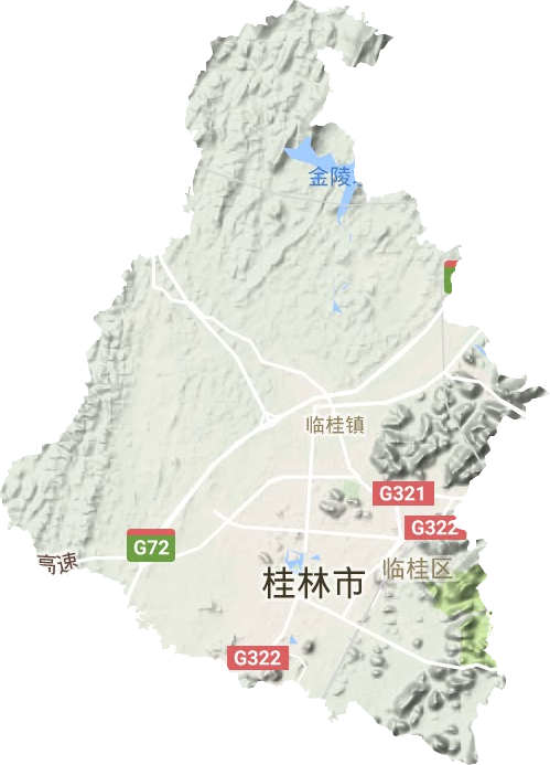 临桂镇地形图