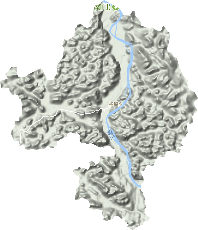 杨堤乡地形图