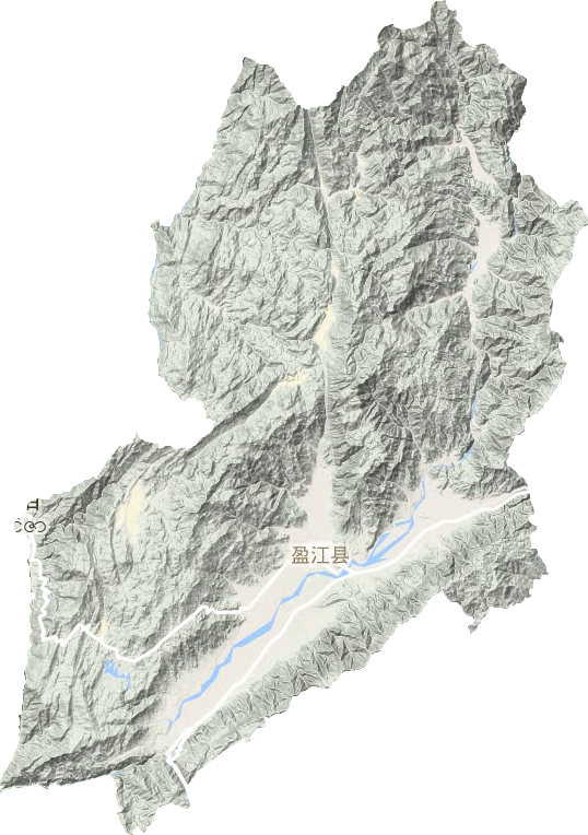 盈江县地形图