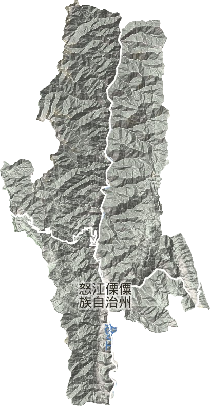 泸水市地形图