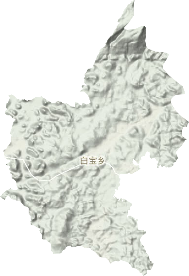 白宝乡地形图